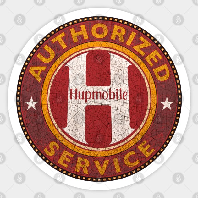 Authorized Service - Hupmobile Sticker by Midcenturydave